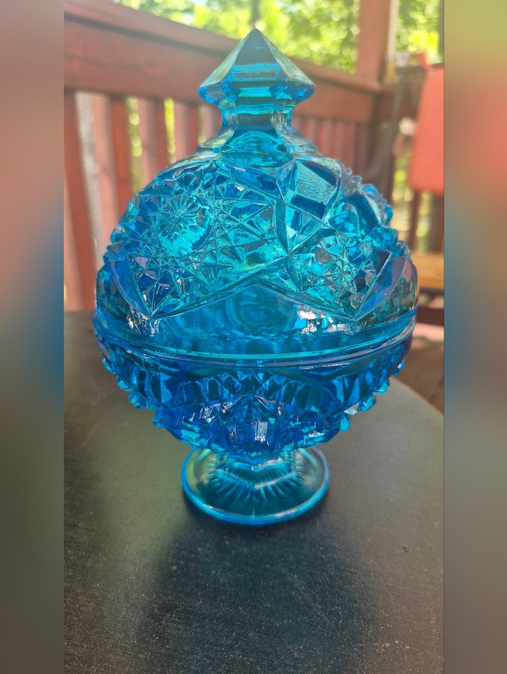 Vintage Kemple Glass Candy Dish